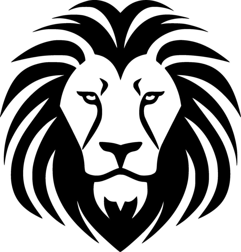 Lion - Minimalist and Flat Logo - Vector illustration