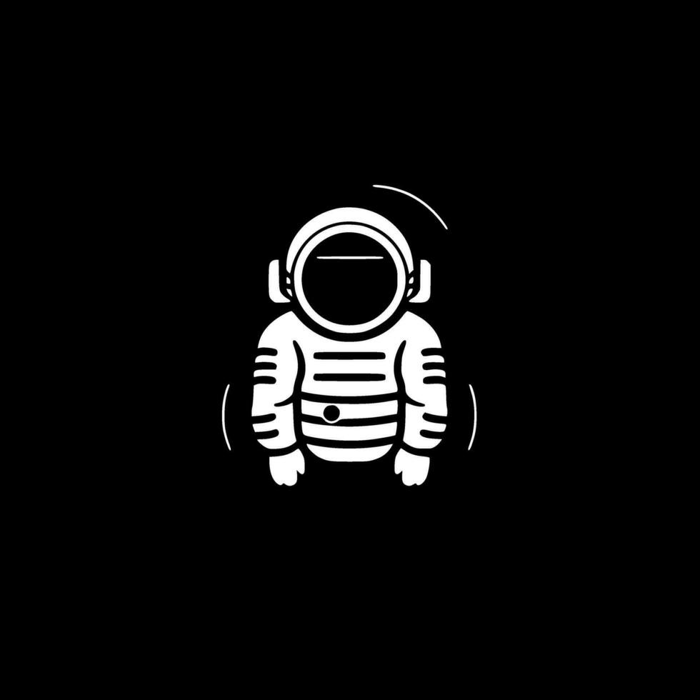 Astronaut - Minimalist and Flat Logo - Vector illustration