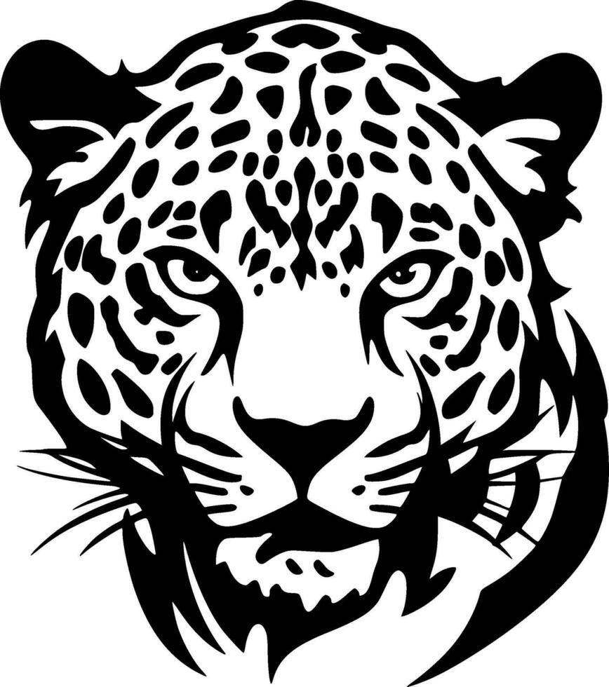Leopard, Minimalist and Simple Silhouette - Vector illustration