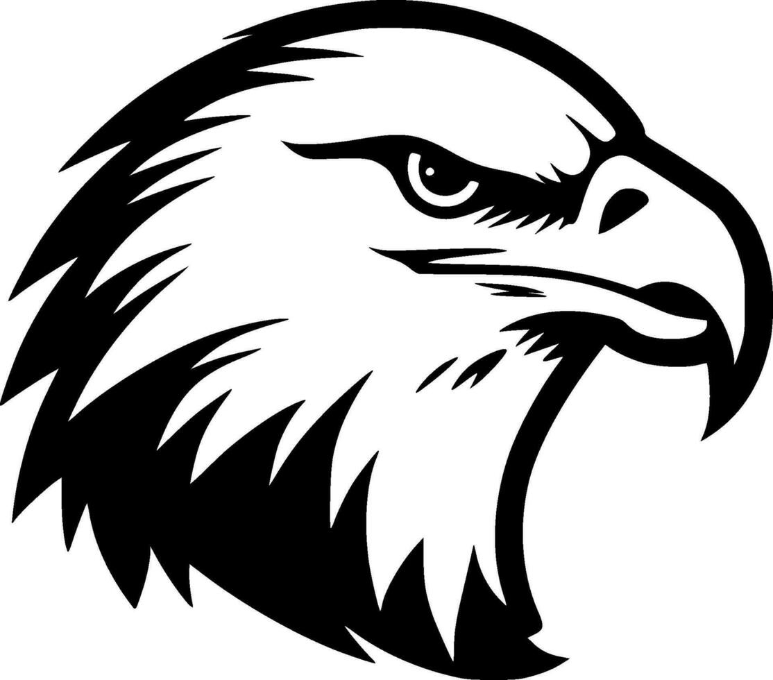 Eagle, Minimalist and Simple Silhouette - Vector illustration