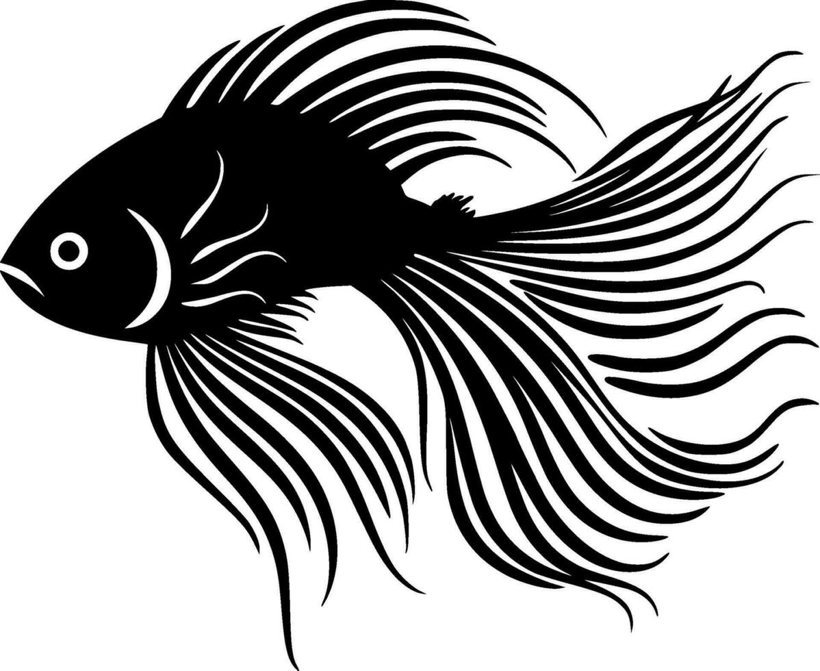 Fish - Minimalist and Flat Logo - Vector illustration