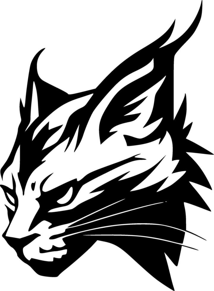Wildcat, Minimalist and Simple Silhouette - Vector illustration