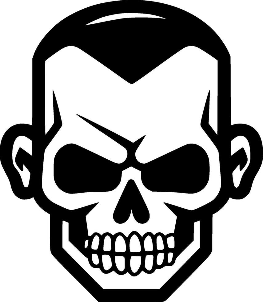 Skull - Minimalist and Flat Logo - Vector illustration