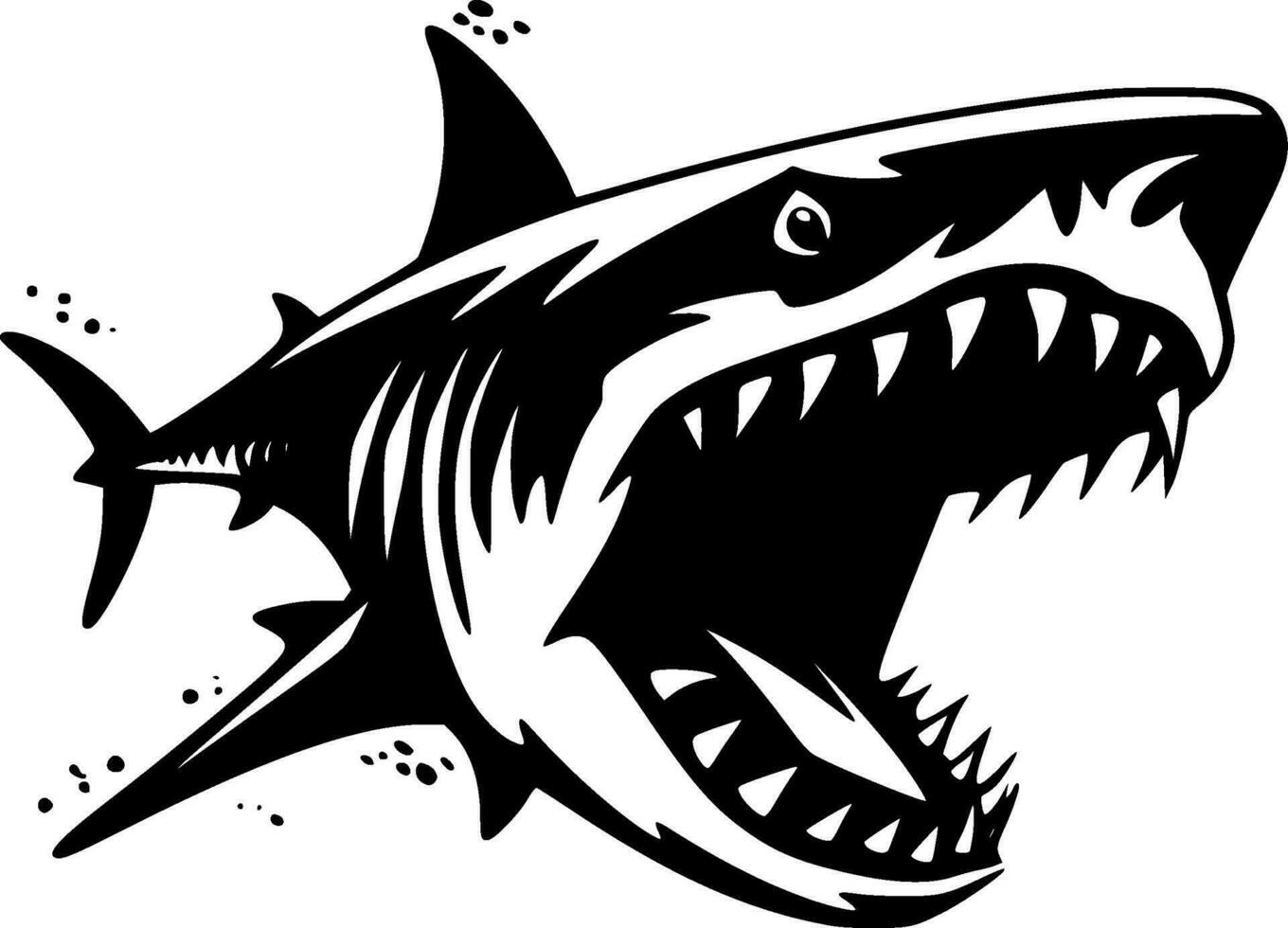 Shark - High Quality Vector Logo - Vector illustration ideal for T-shirt graphic