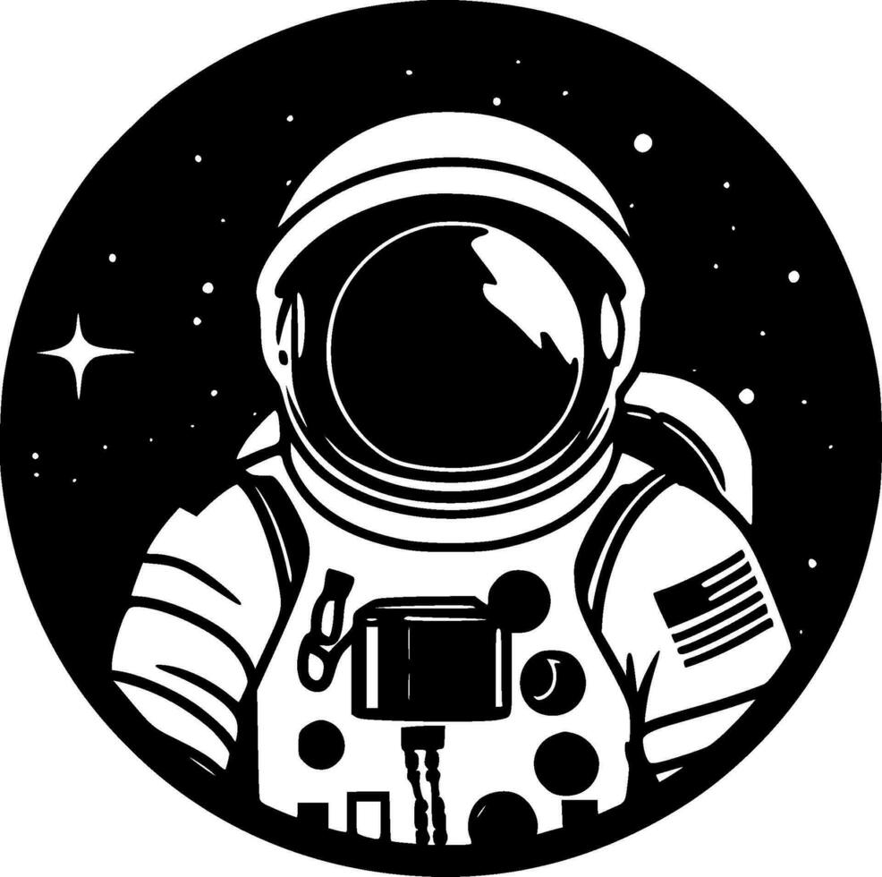 Astronaut - High Quality Vector Logo - Vector illustration ideal for T-shirt graphic