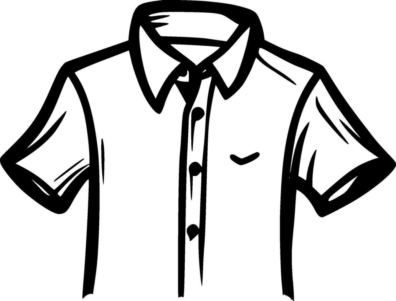 Shirt, Minimalist and Simple Silhouette - Vector illustration