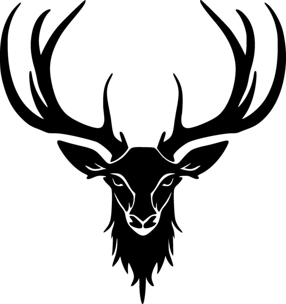 Reindeer Antlers, Minimalist and Simple Silhouette - Vector illustration