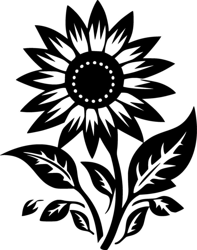 Flower - High Quality Vector Logo - Vector illustration ideal for T-shirt graphic