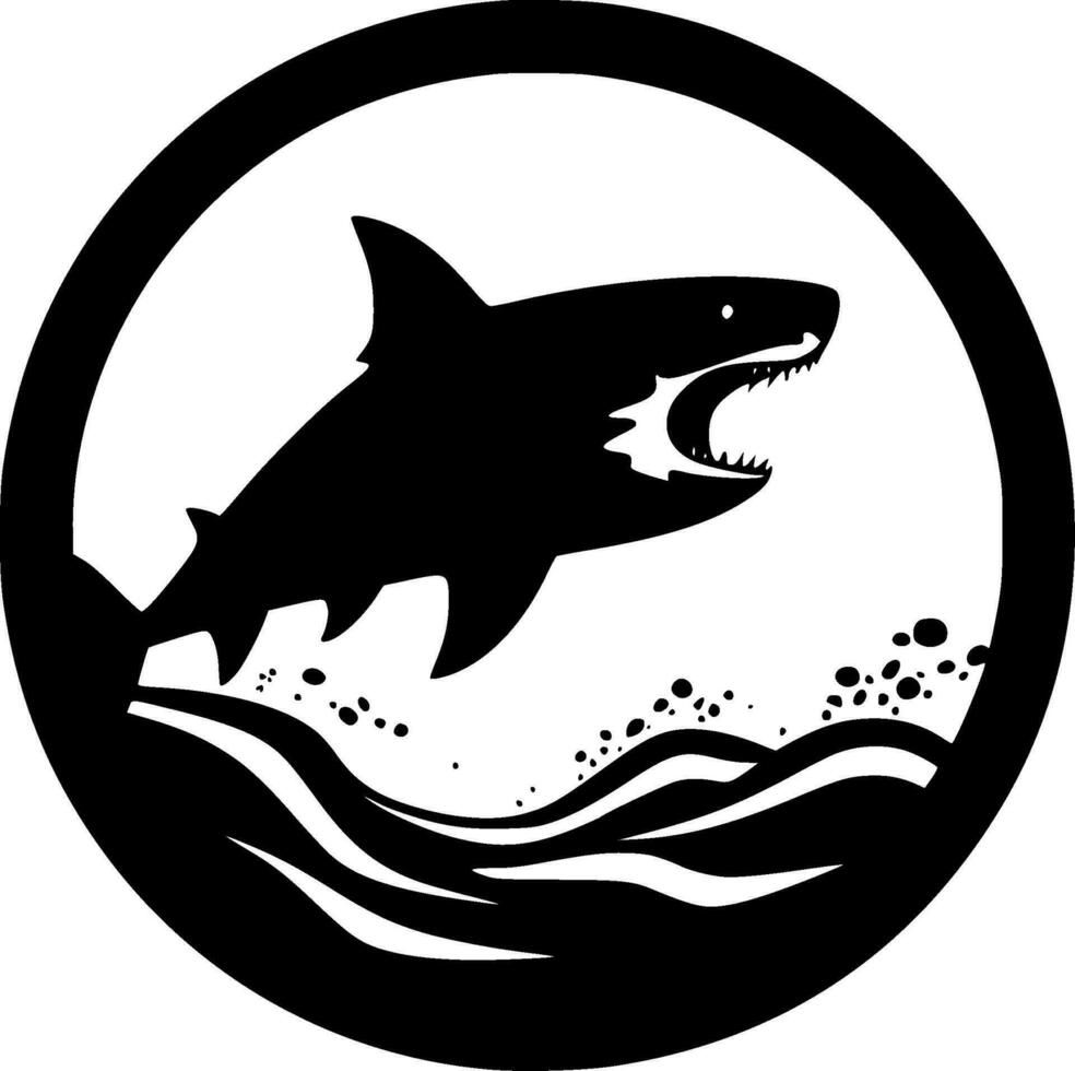 Shark - High Quality Vector Logo - Vector illustration ideal for T-shirt graphic