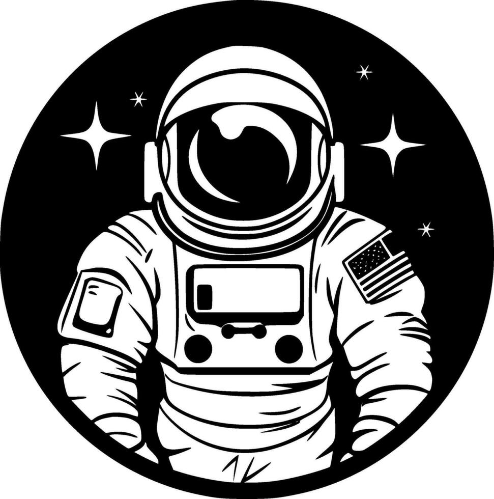 Astronaut - High Quality Vector Logo - Vector illustration ideal for T-shirt graphic