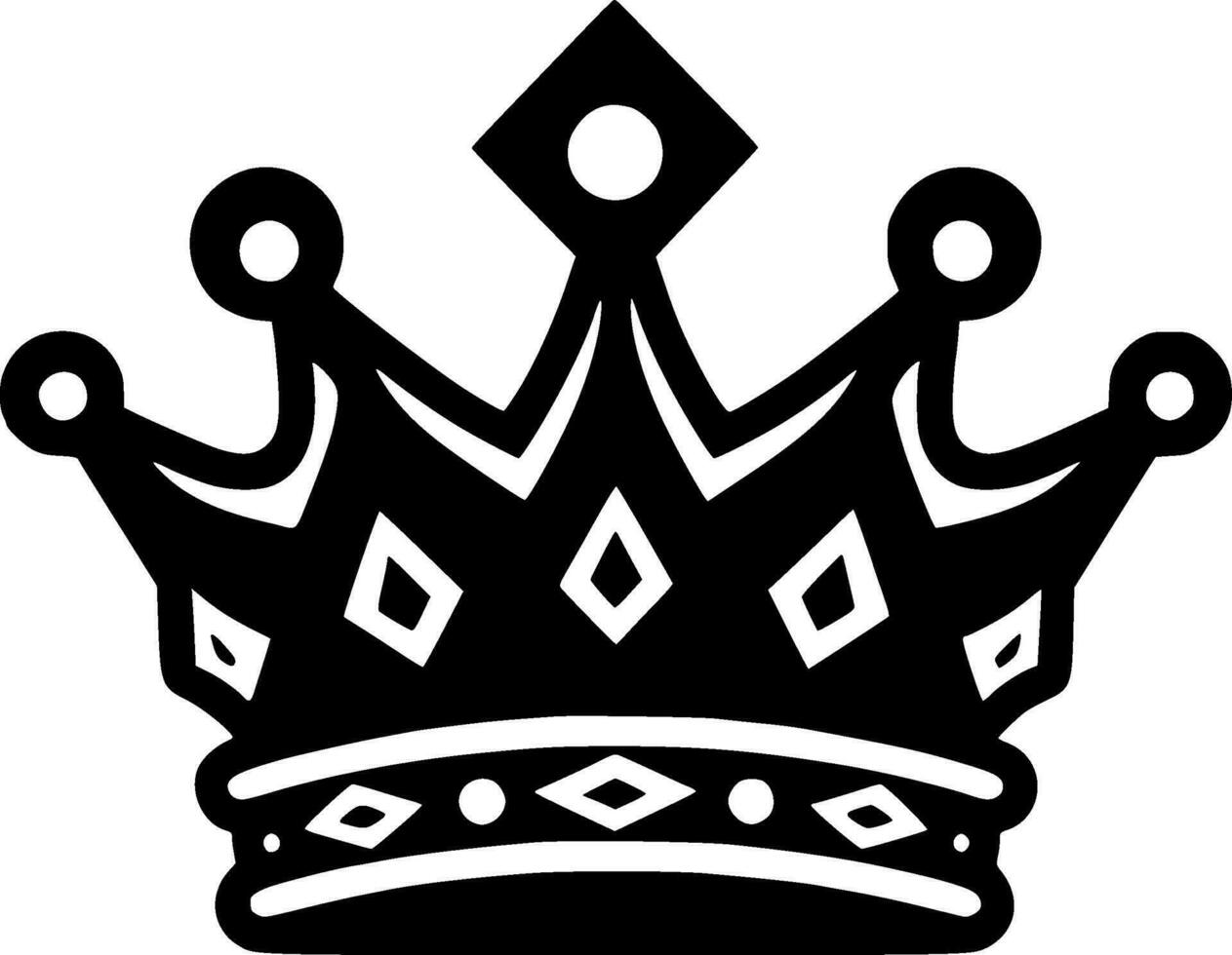 Crown - Minimalist and Flat Logo - Vector illustration