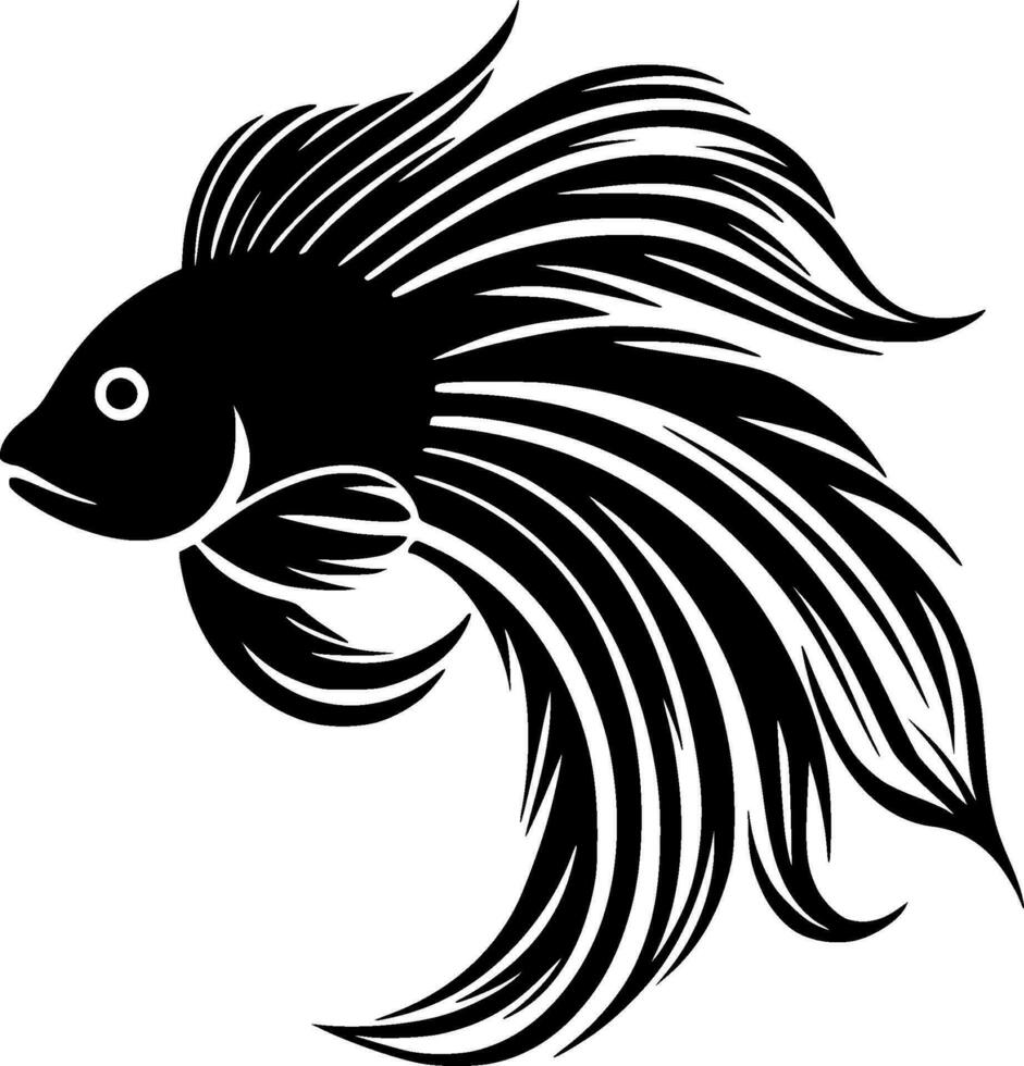 Fish, Minimalist and Simple Silhouette - Vector illustration