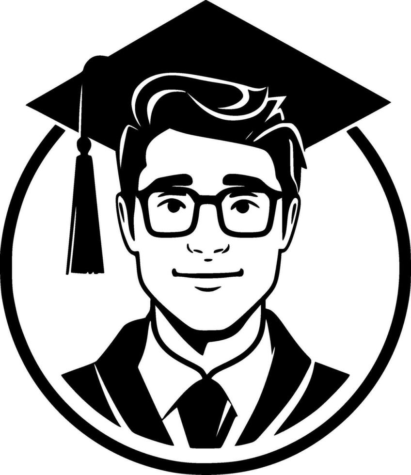 Grade, Black and White Vector illustration