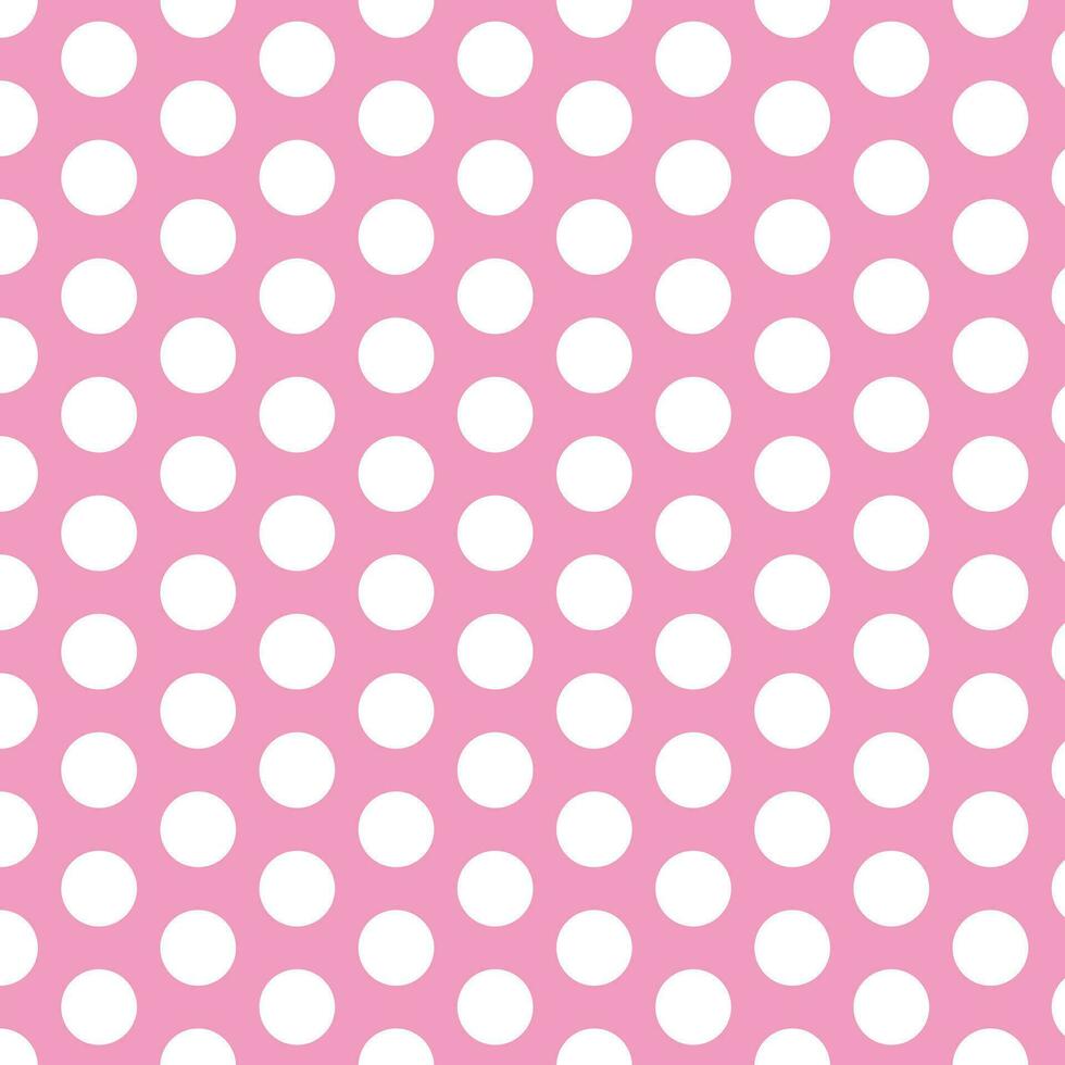 modern simple abstract white color polka dot pattern on wedding pink color background vector