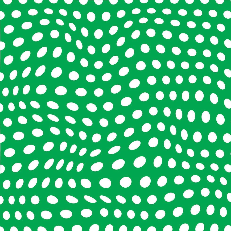 modern simple abstract white color polka dot wavy distort pattern on green color background vector