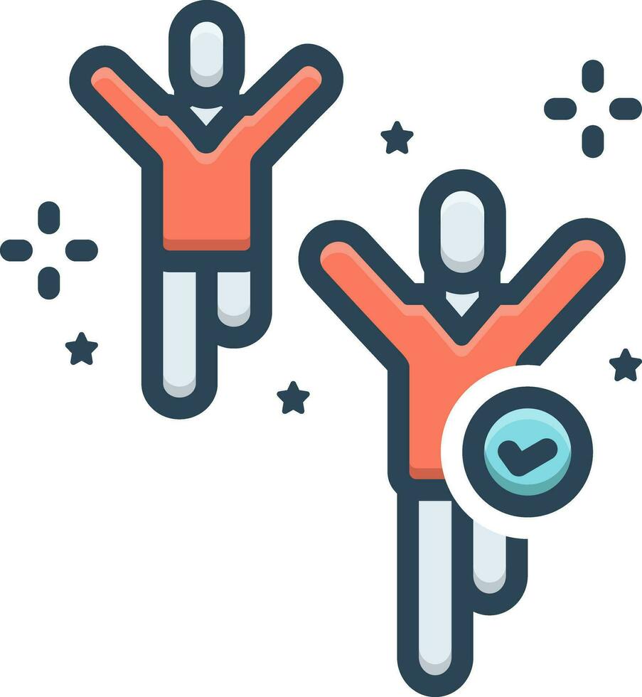color icon for finest vector