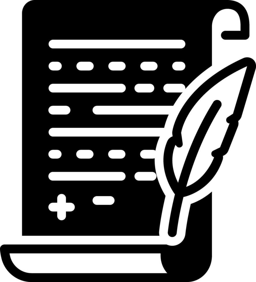 solid icon for testament vector