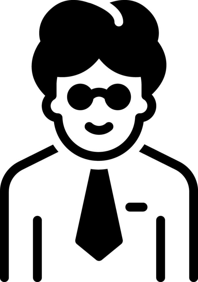 solid icon for person vector