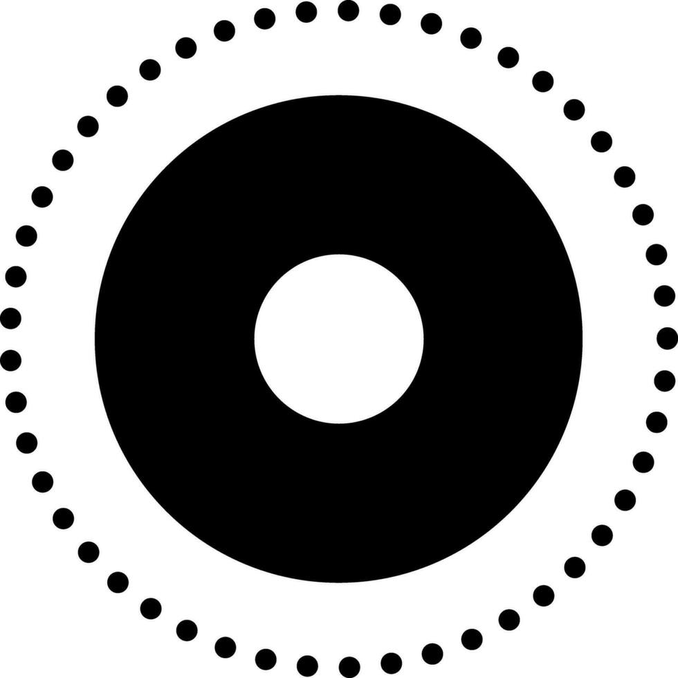 solid icon for dot vector