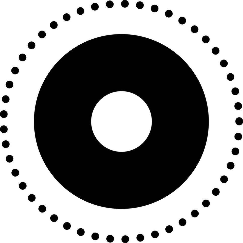 solid icon for dot vector