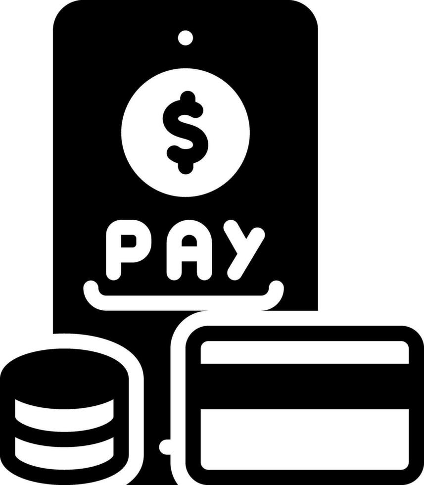 solid icon for payments vector