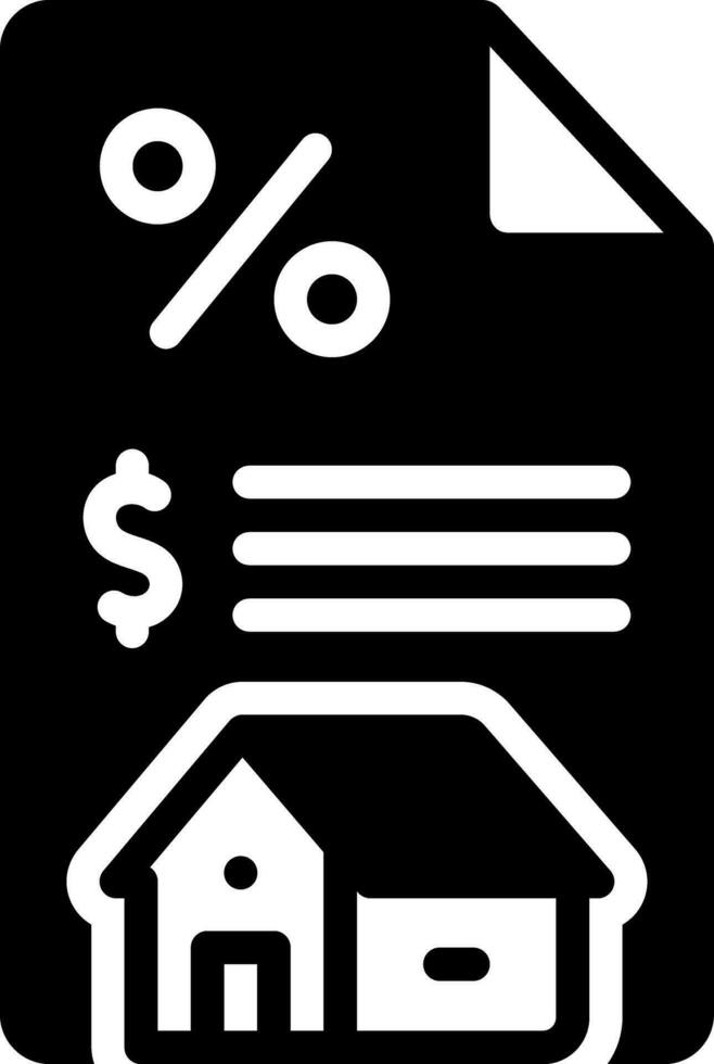 solid icon for tax vector