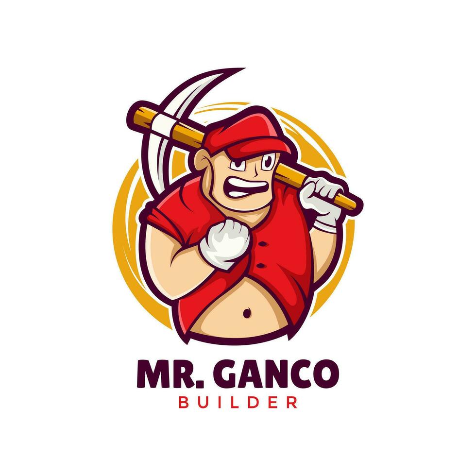 Mascot Builder Logo Modern Vector Design Template