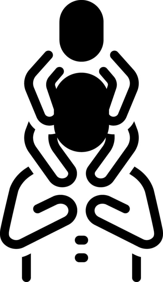 solid icon for son vector