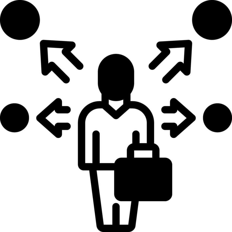 solid icon for chances vector