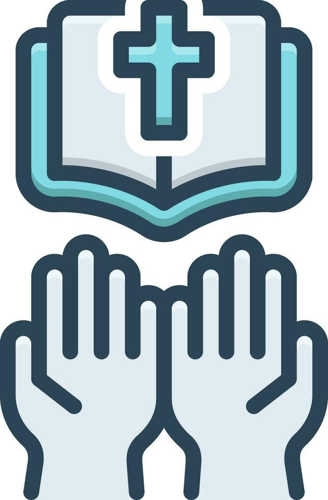 color icon for gospel vector