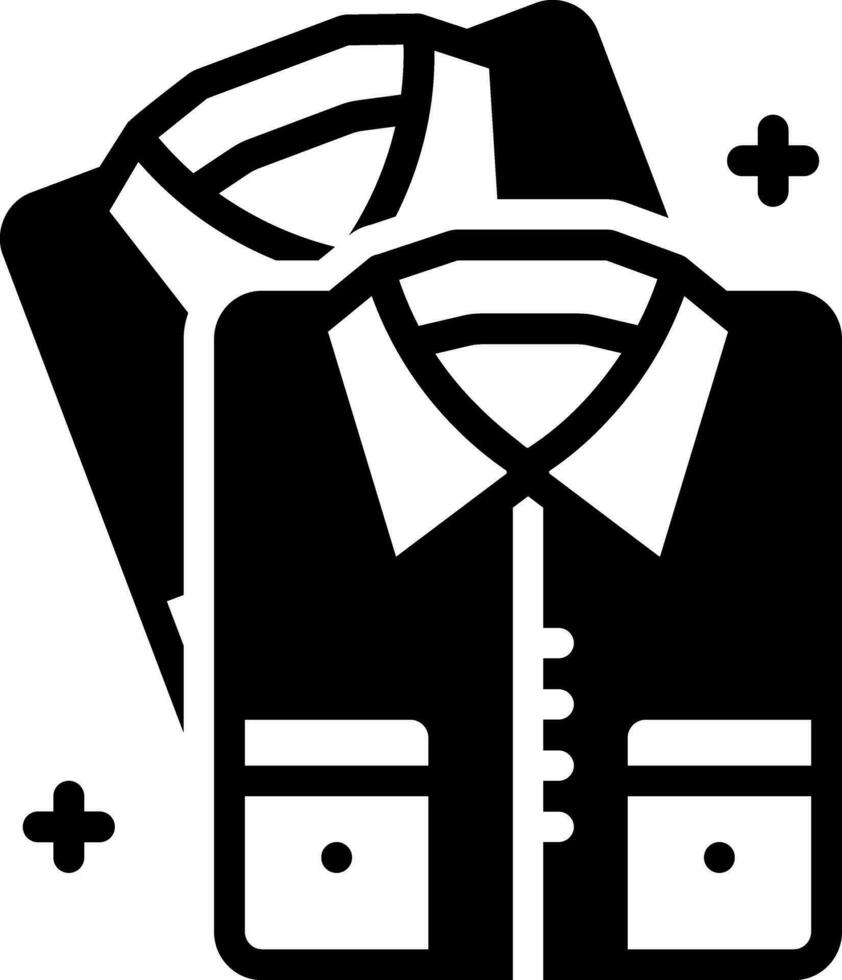 sólido icono para camisas vector