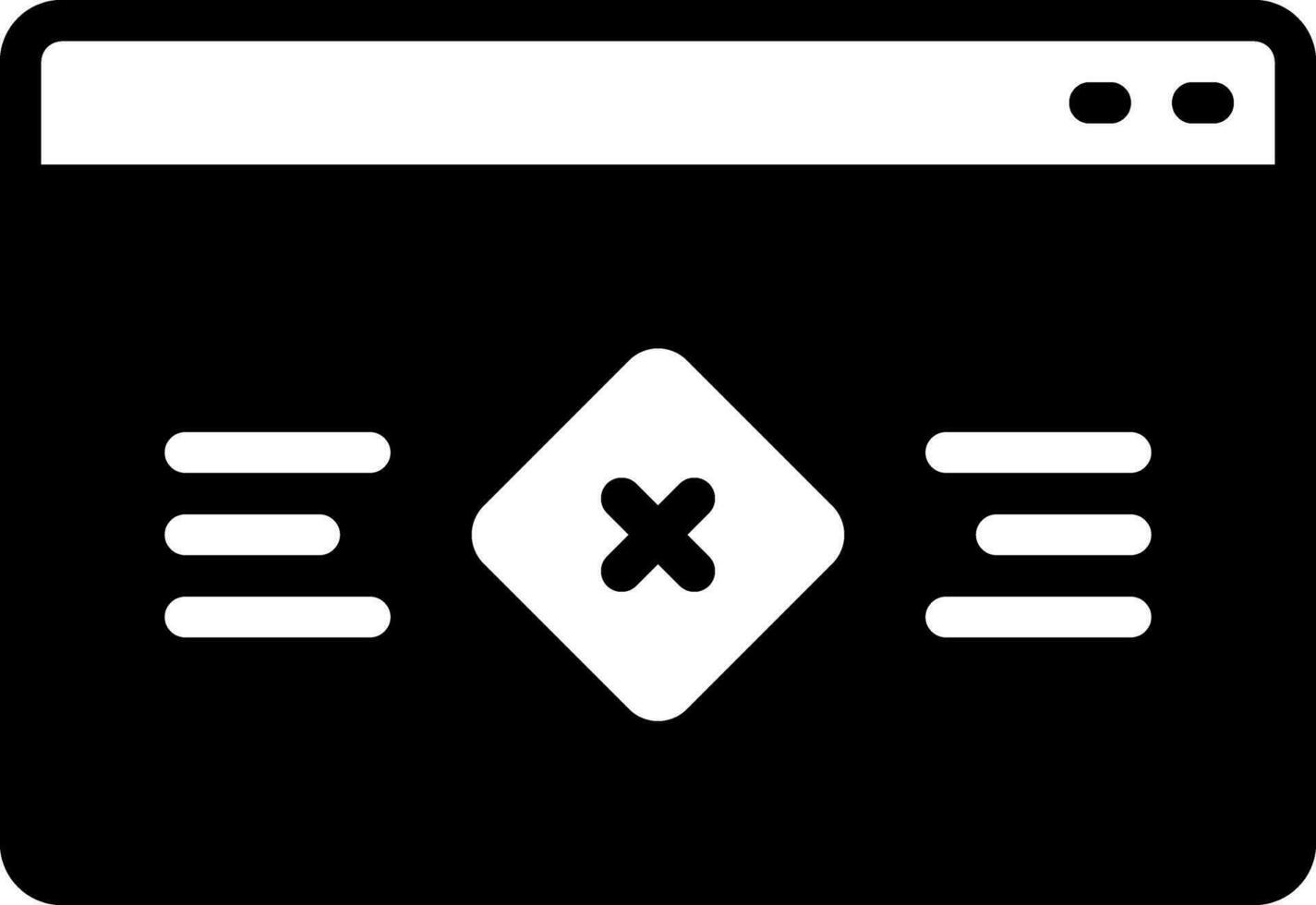 solid icon for unavailable vector