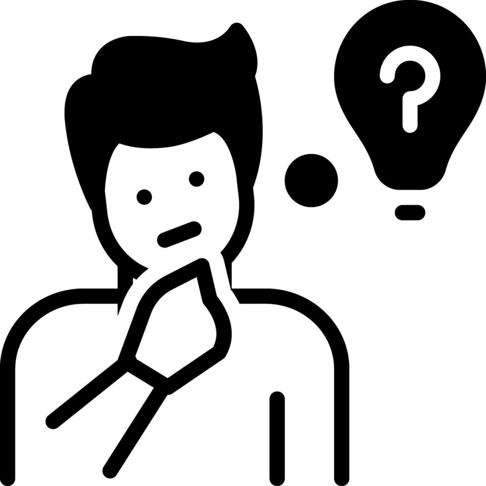 solid icon for knows vector