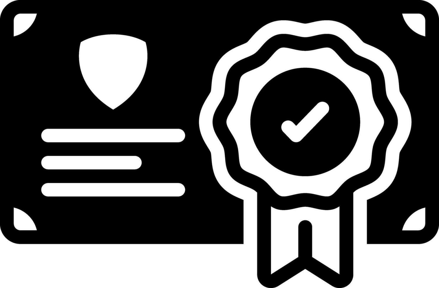 solid icon for guaranteed vector