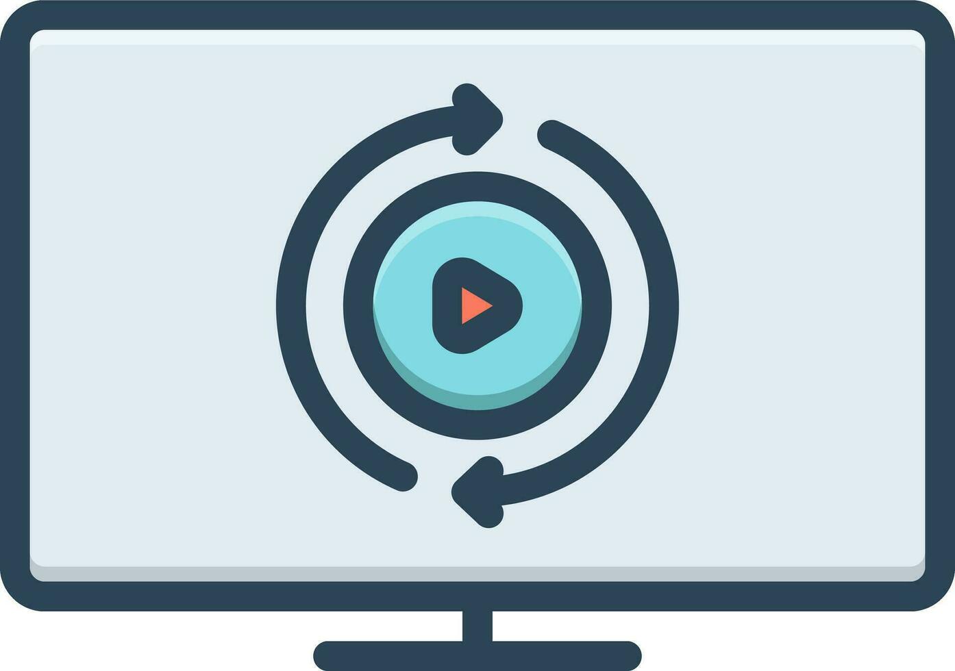 color icon for again vector