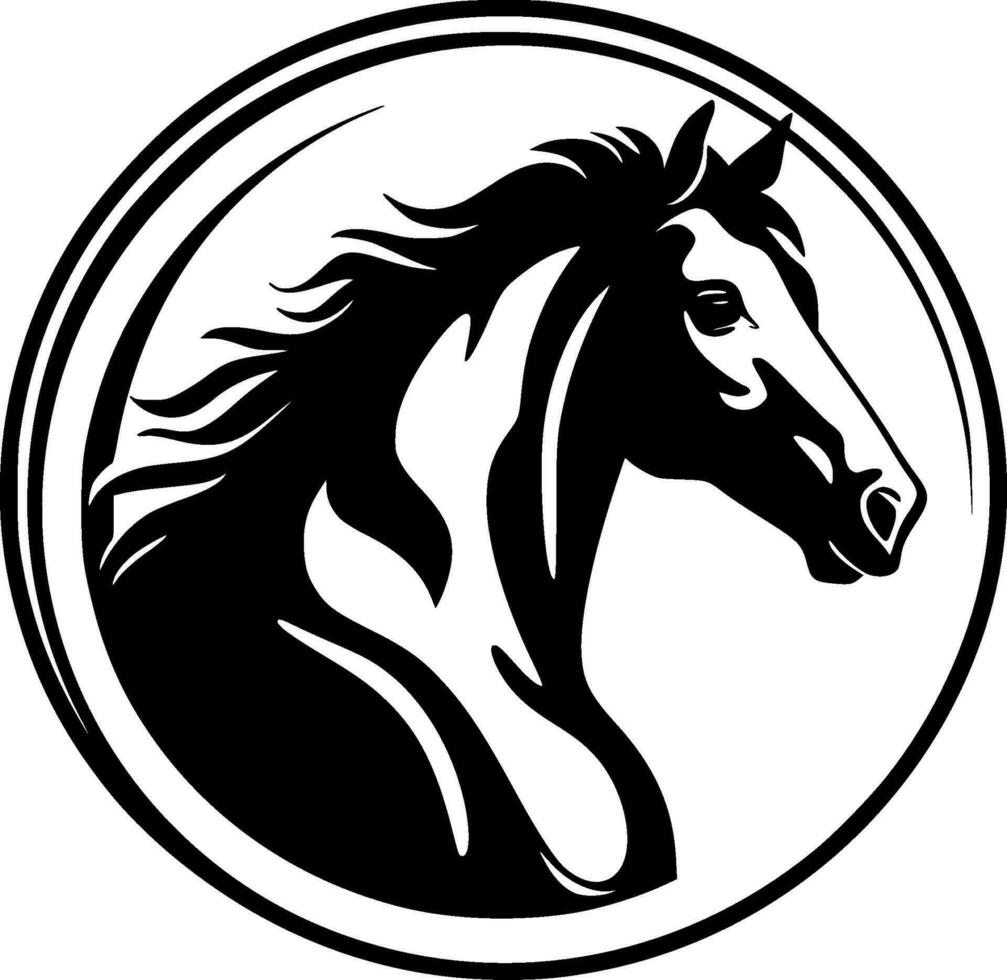 Horse - High Quality Vector Logo - Vector illustration ideal for T-shirt graphic