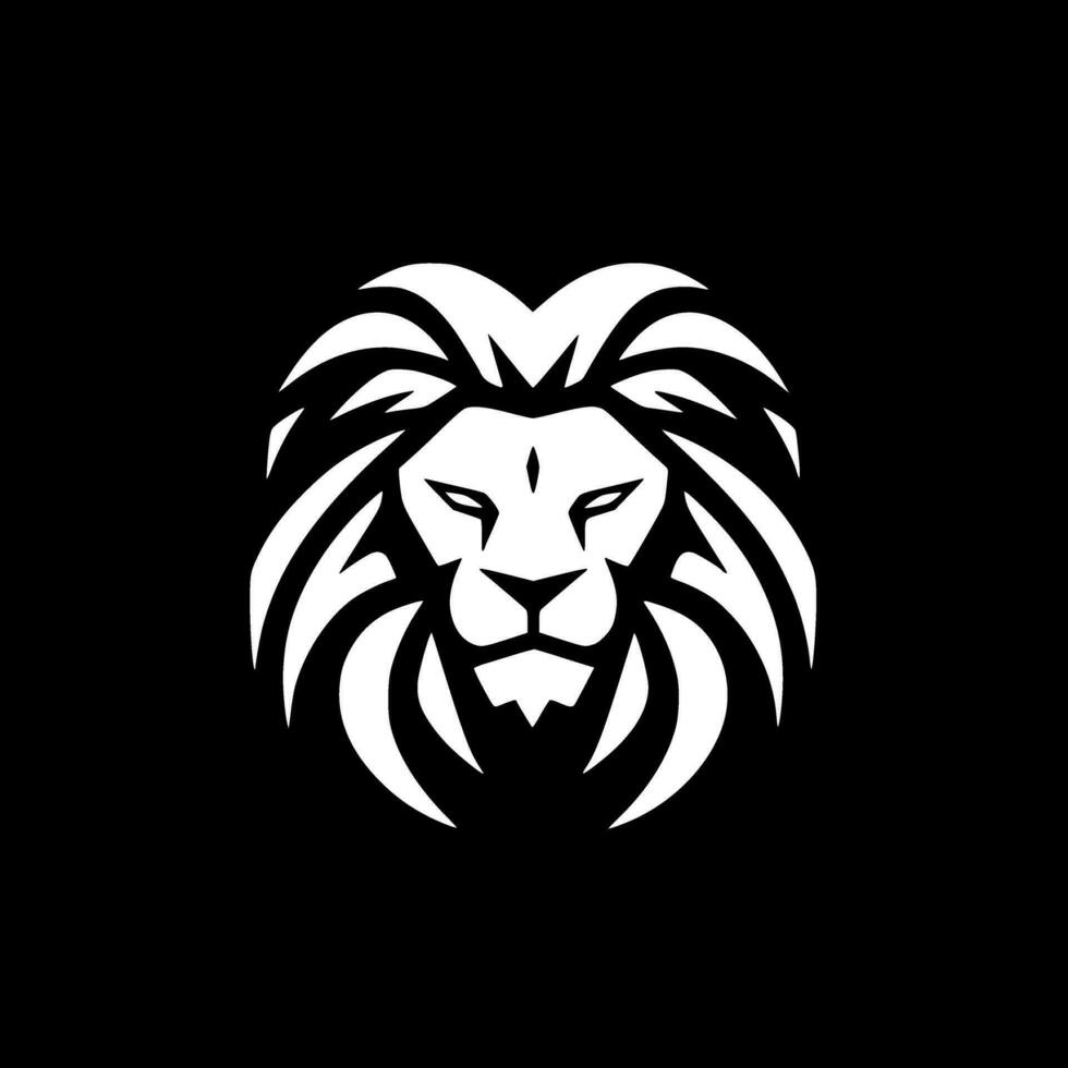 Lion - Minimalist and Flat Logo - Vector illustration