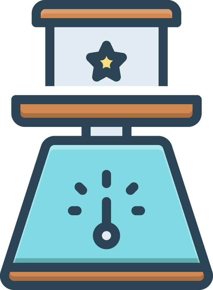 color icon for mass vector