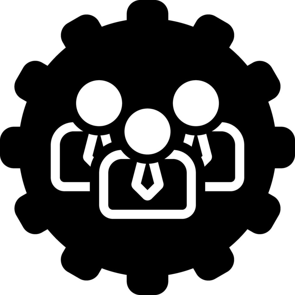 solid icon for administrators vector