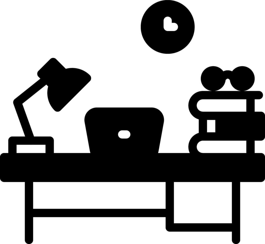 solid icon for study vector
