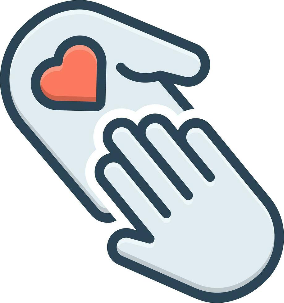 color icon for voluntary vector