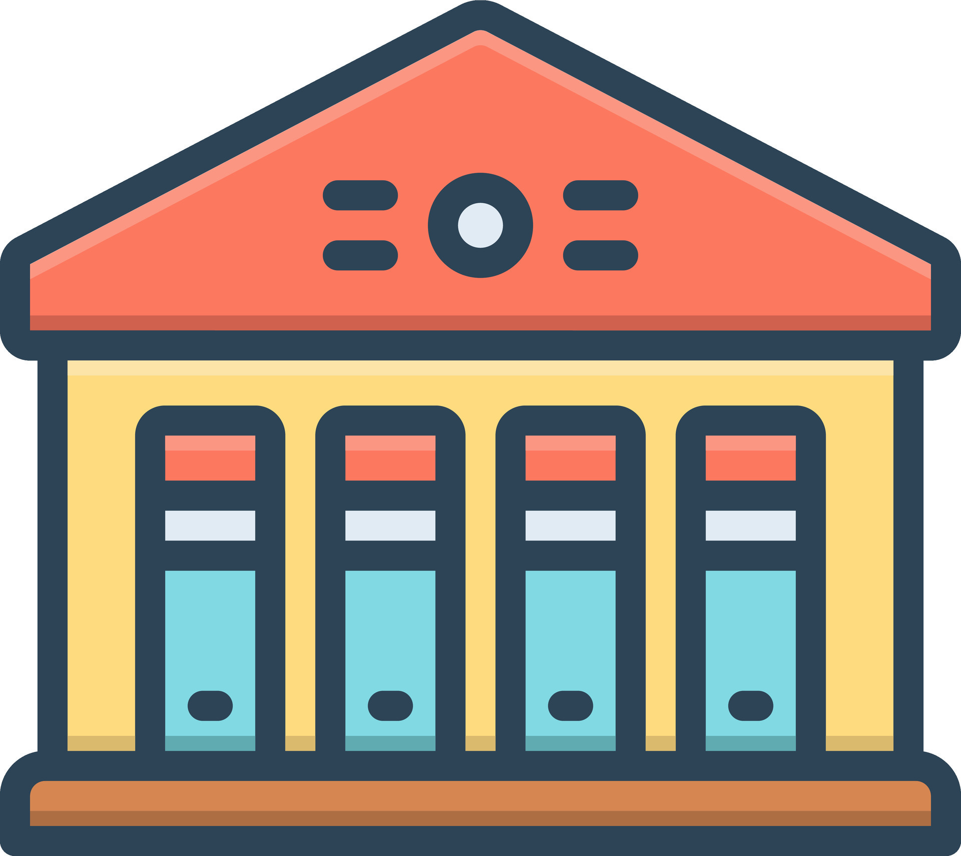 color icon for libraries 34809309 Vector Art at Vecteezy