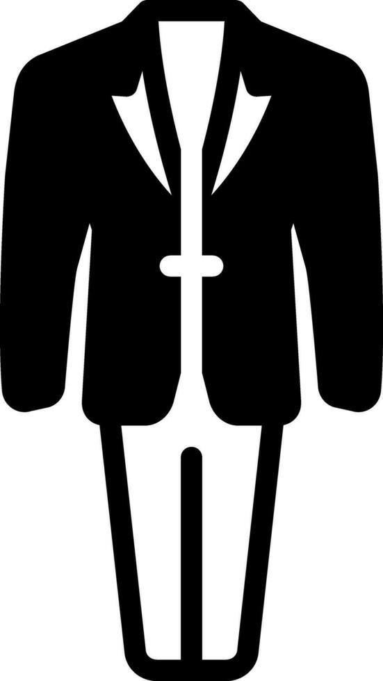solid icon for suits vector