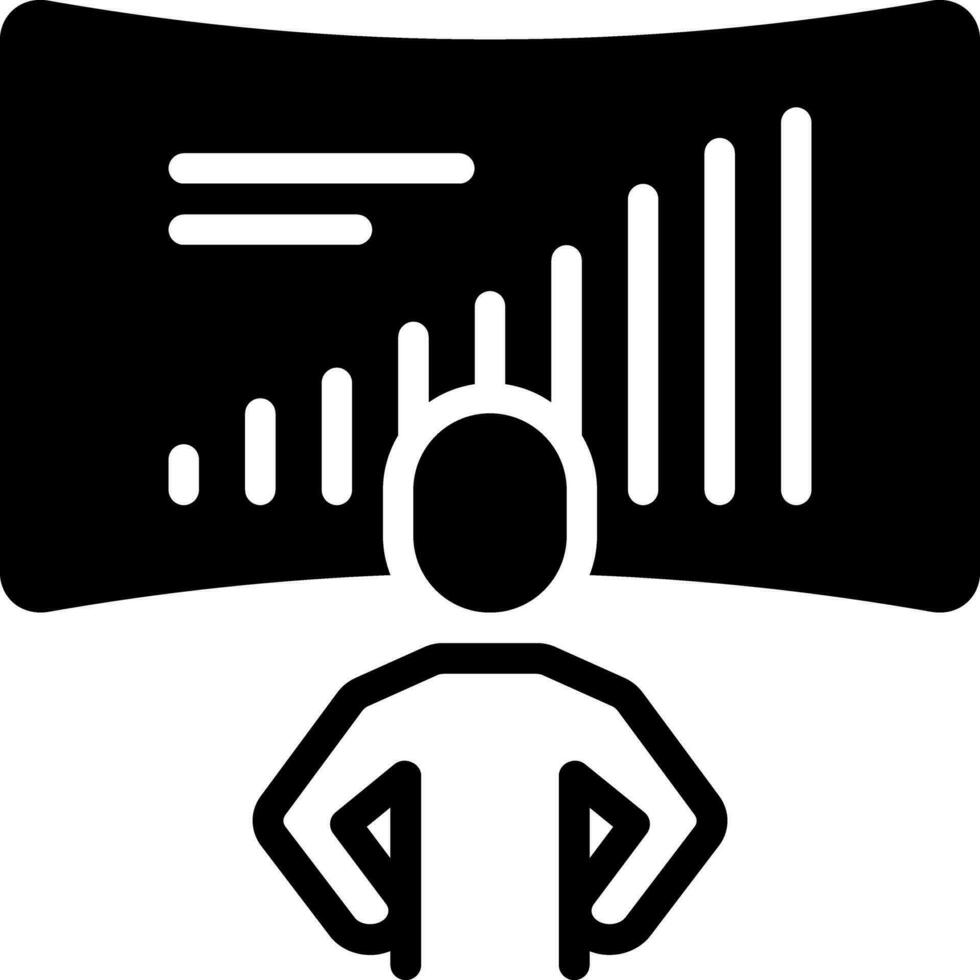 solid icon for projected vector