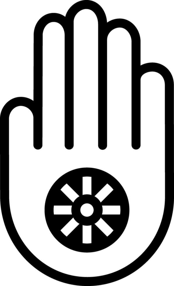 solid icon for karma vector