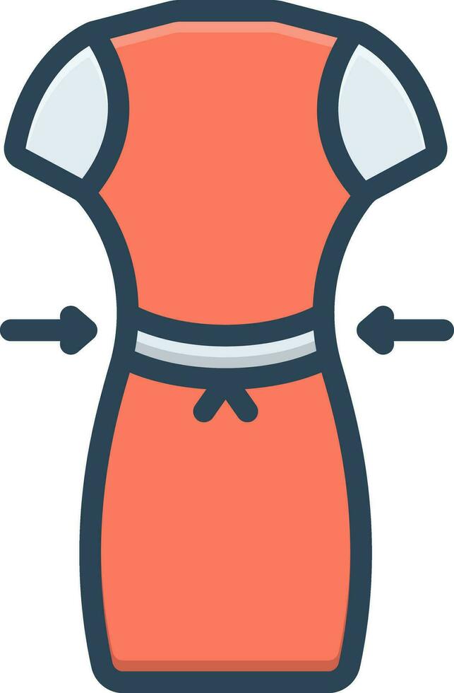 color icon for fitted vector