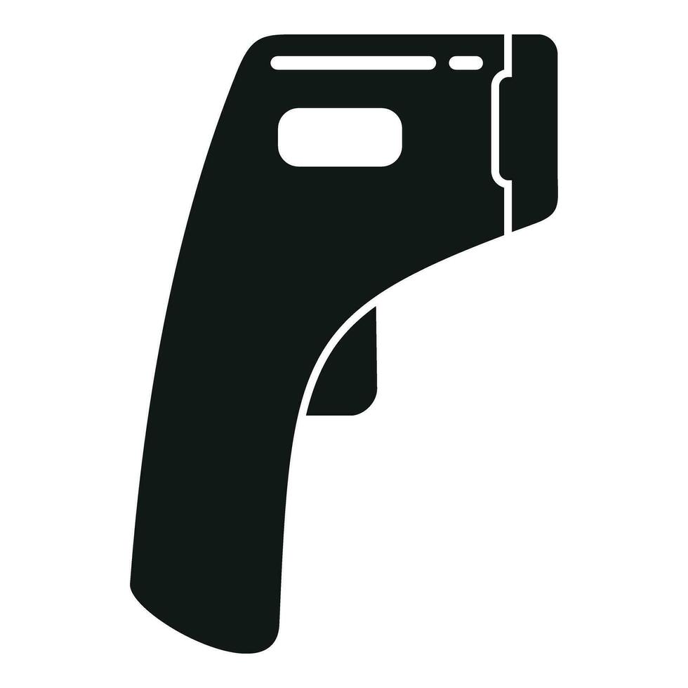 Laser thermometer device icon simple vector. Scan test care 34809912