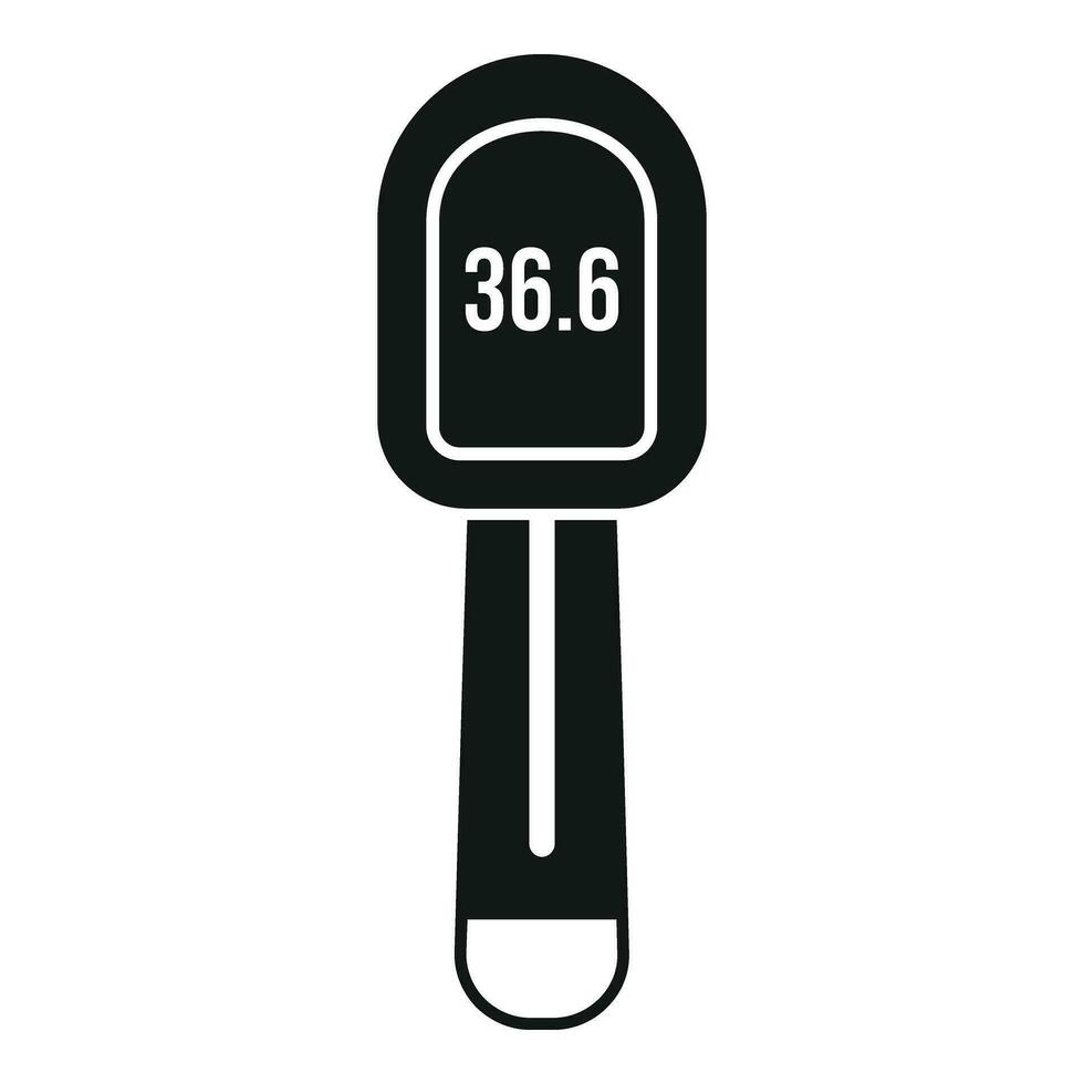 New laser thermometer icon simple vector. Scan distance vector