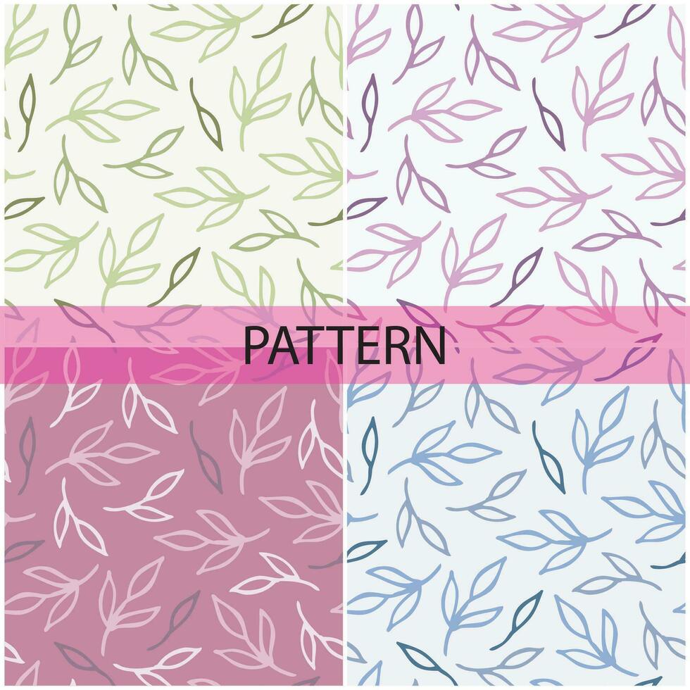 Pattern vector and background flowers pattern design