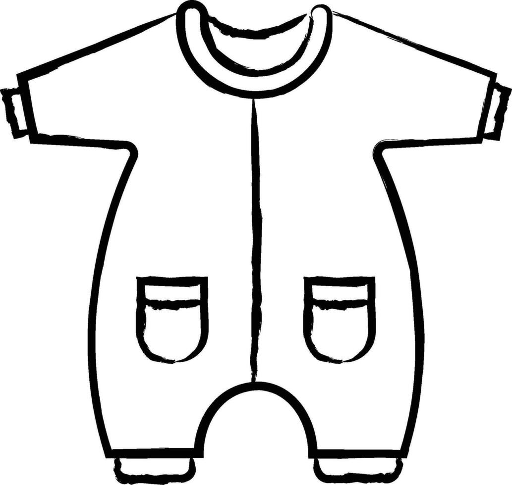 niños camiseta vestir mano dibujado vector ilustración